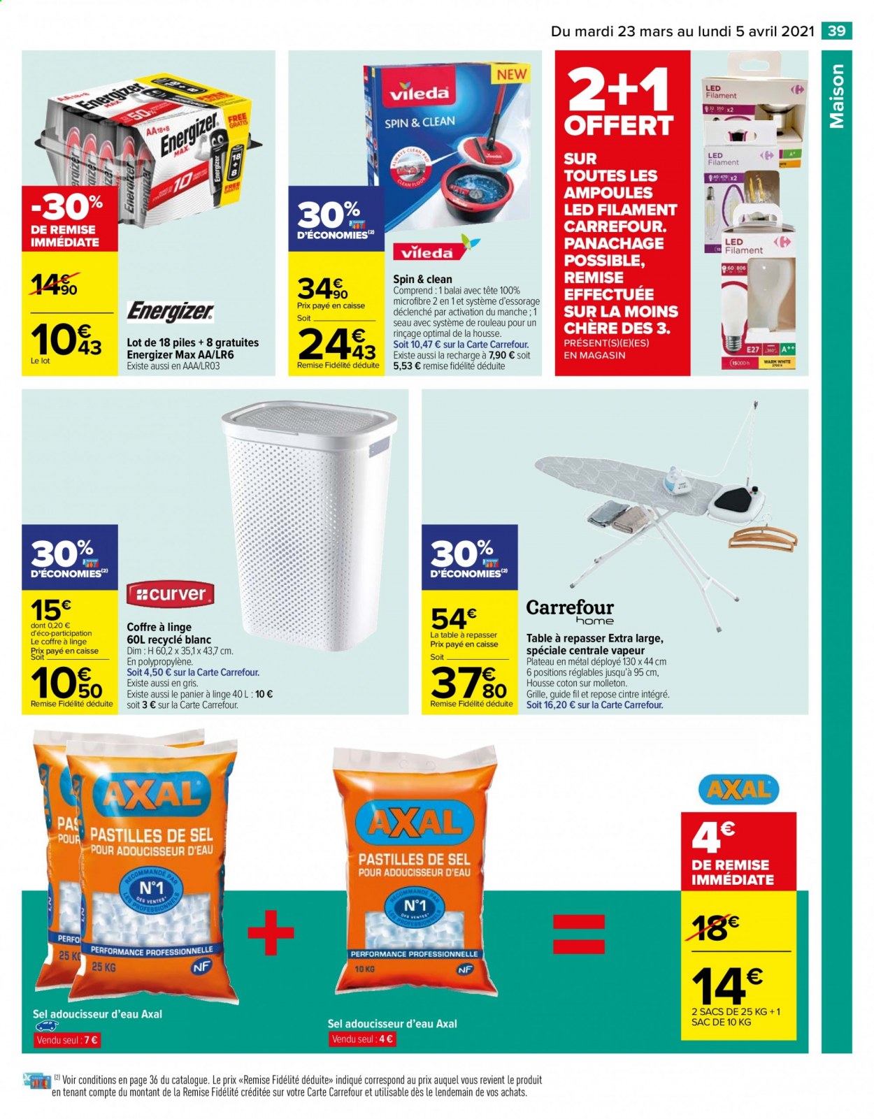 Catalogue Carrefour Hypermarchés - 23/03/2021 - 05/04/2021. Page 39