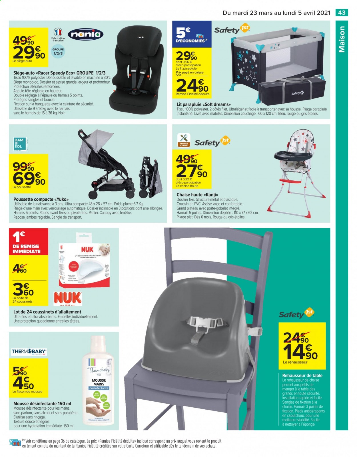 Catalogue Carrefour Hypermarchés - 23/03/2021 - 05/04/2021. Page 43