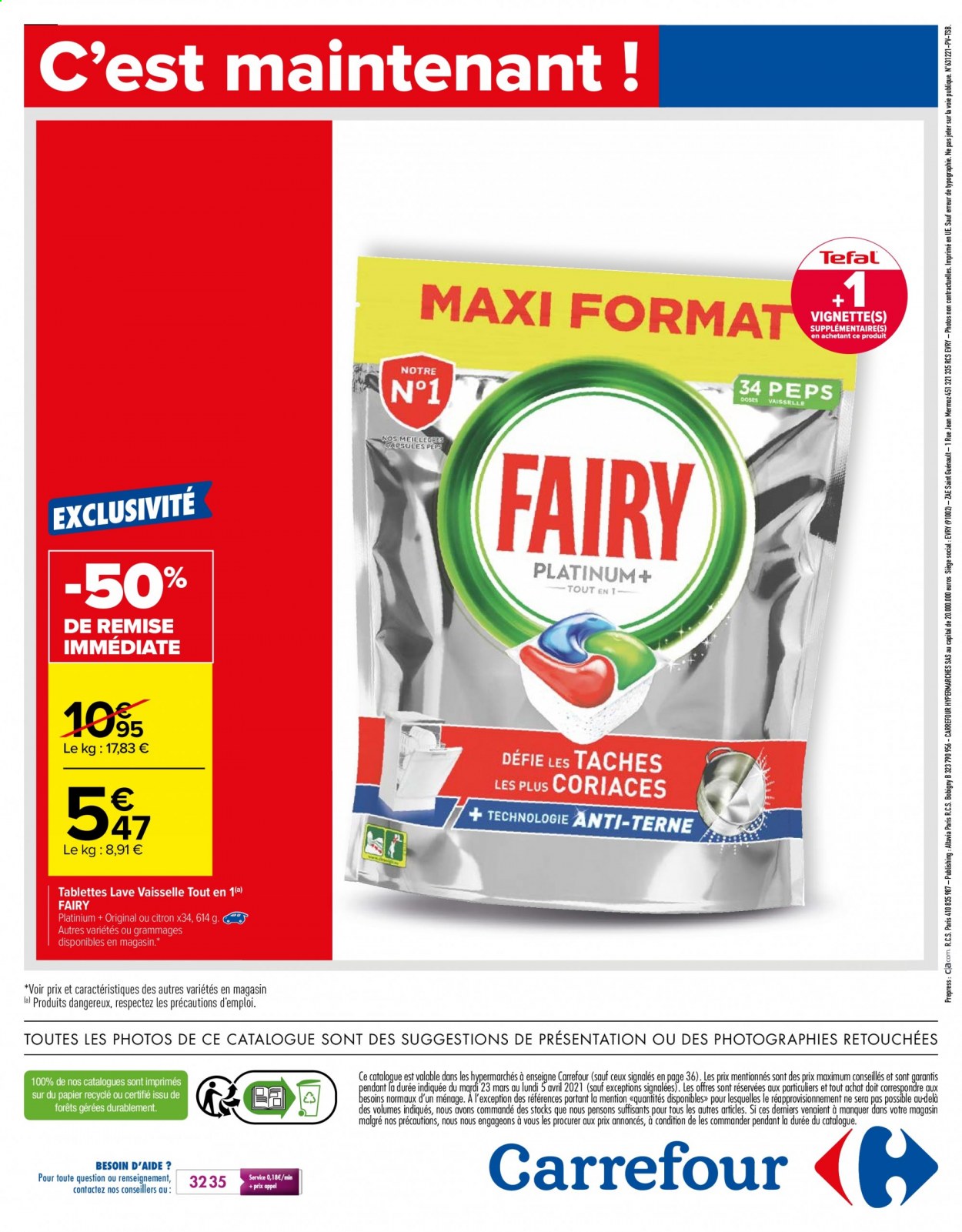 Catalogue Carrefour Hypermarchés - 23/03/2021 - 05/04/2021. Page 49
