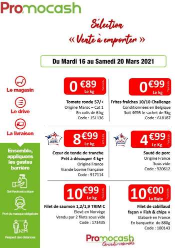 Catalogue Promocash - 16.03.2021 - 20.03.2021.