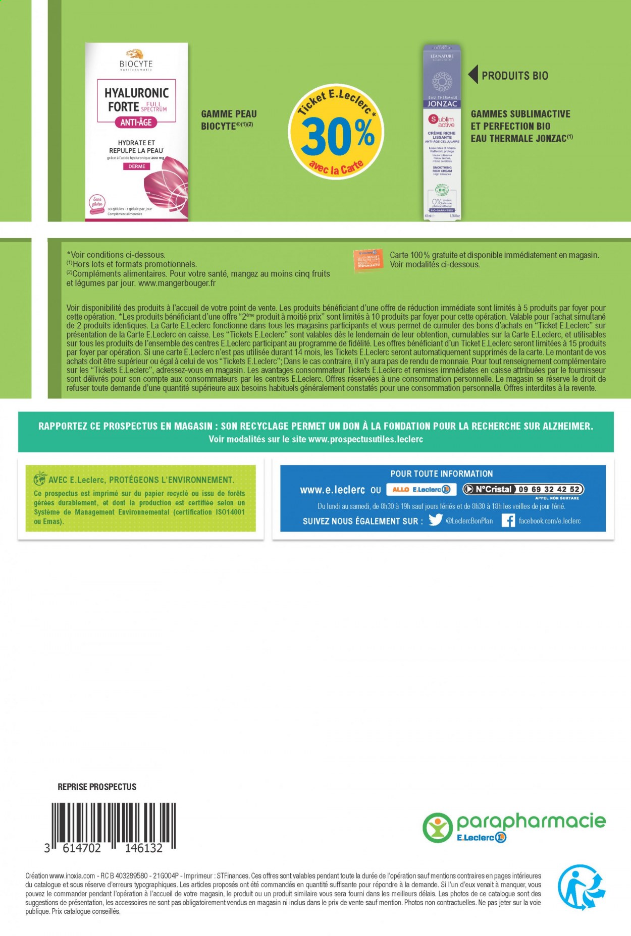 thumbnail - Catalogue E.Leclerc - 23/03/2021 - 03/04/2021 - Produits soldés - Biocyte, compléments alimentaires. Page 4.