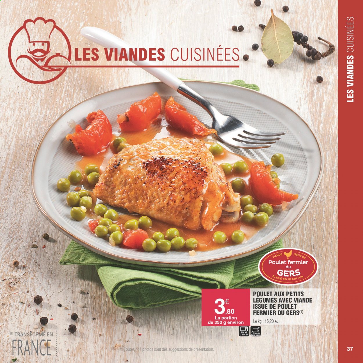 thumbnail - Catalogue E.Leclerc - Produits soldés - viande de poulet. Page 37.