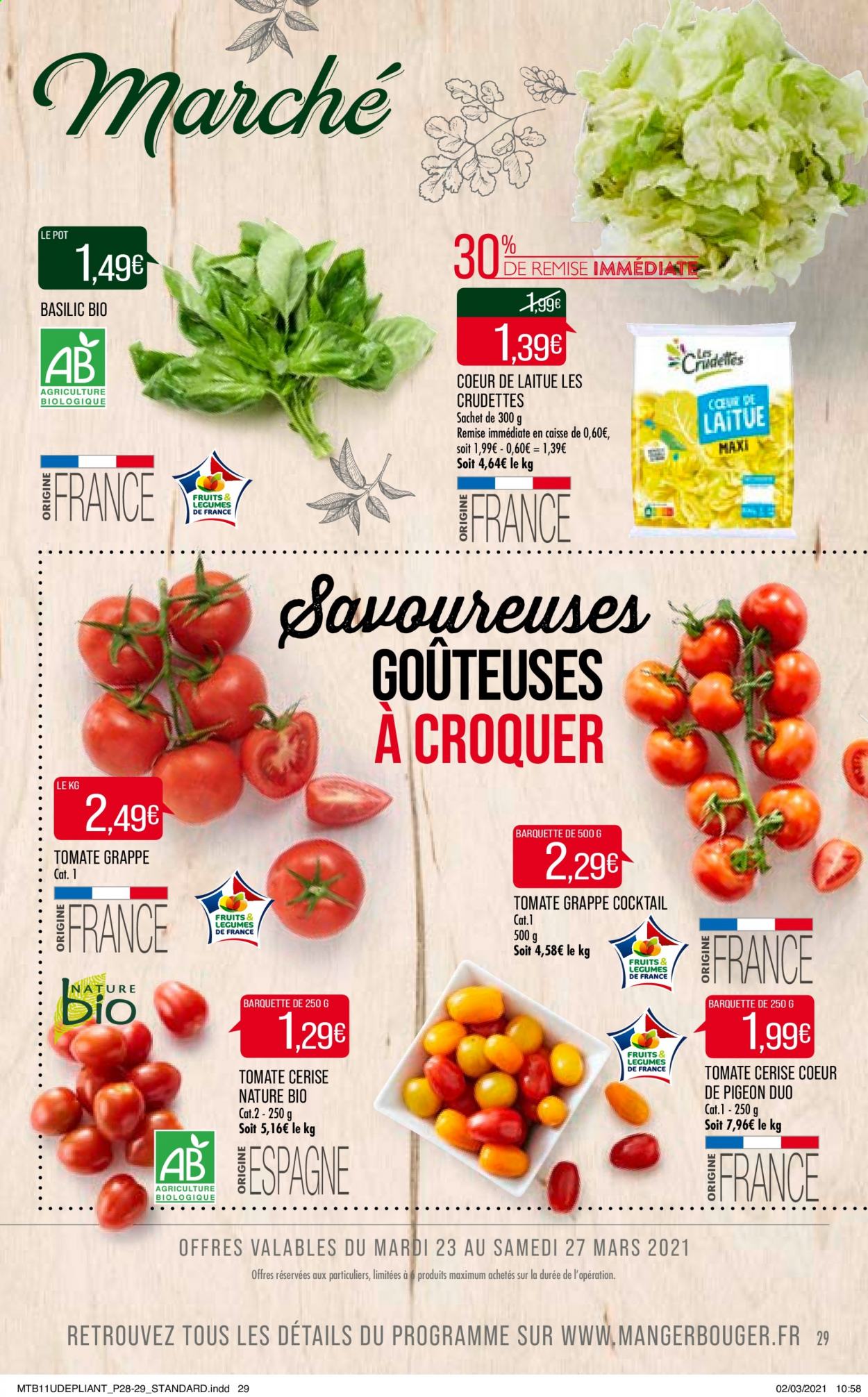 Catalogue Supermarché Match - 23/03/2021 - 05/04/2021. Page 29