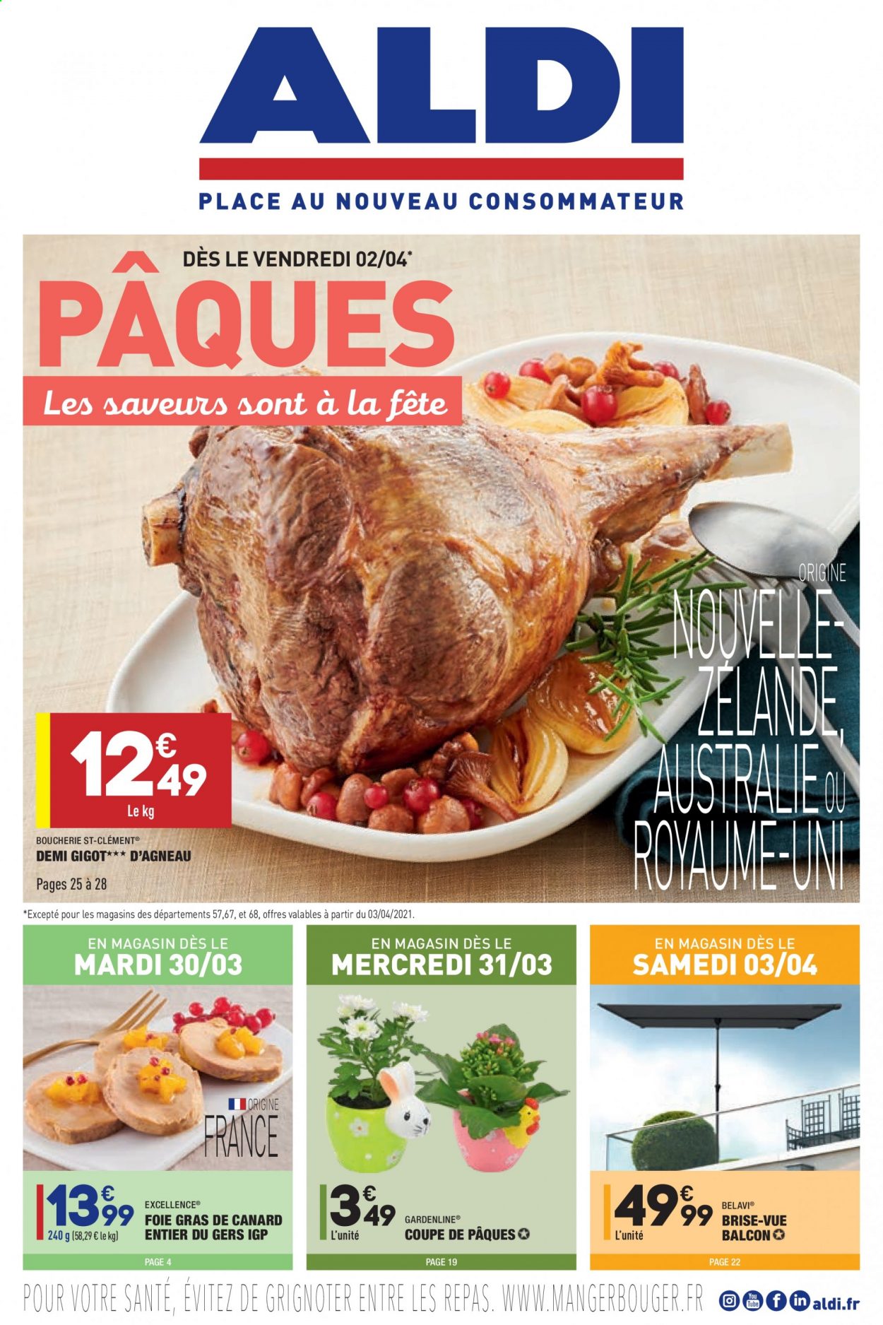 thumbnail - Catalogue ALDI - 30/03/2021 - 04/04/2021 - Produits soldés - foie gras. Page 1.