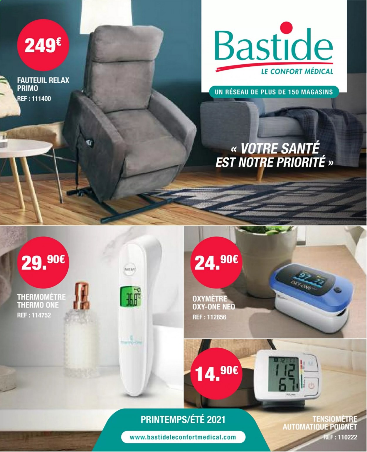 thumbnail - Catalogue Bastide Le Confort Médical - Produits soldés - tensiomètre, thermomètre. Page 1.