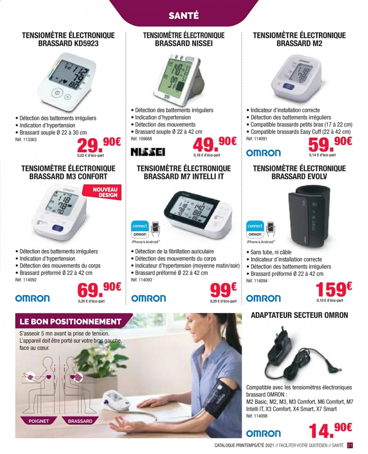 thumbnail - Catalogue Bastide Le Confort Médical - Produits soldés - tensiomètre. Page 21.