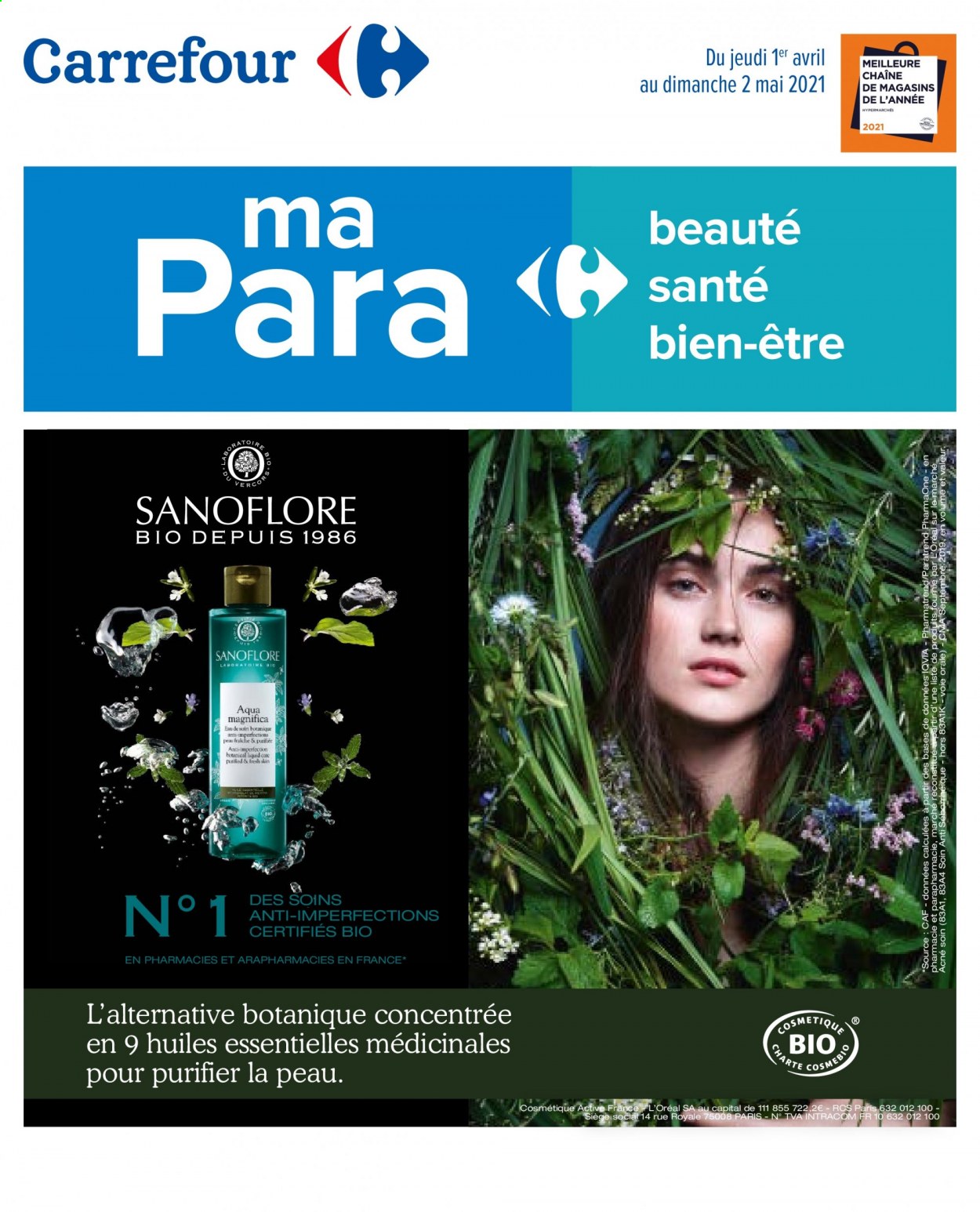 thumbnail - Catalogue Carrefour Hypermarchés - 01/04/2021 - 02/05/2021 - Produits soldés - L'Oréal, huile. Page 1.