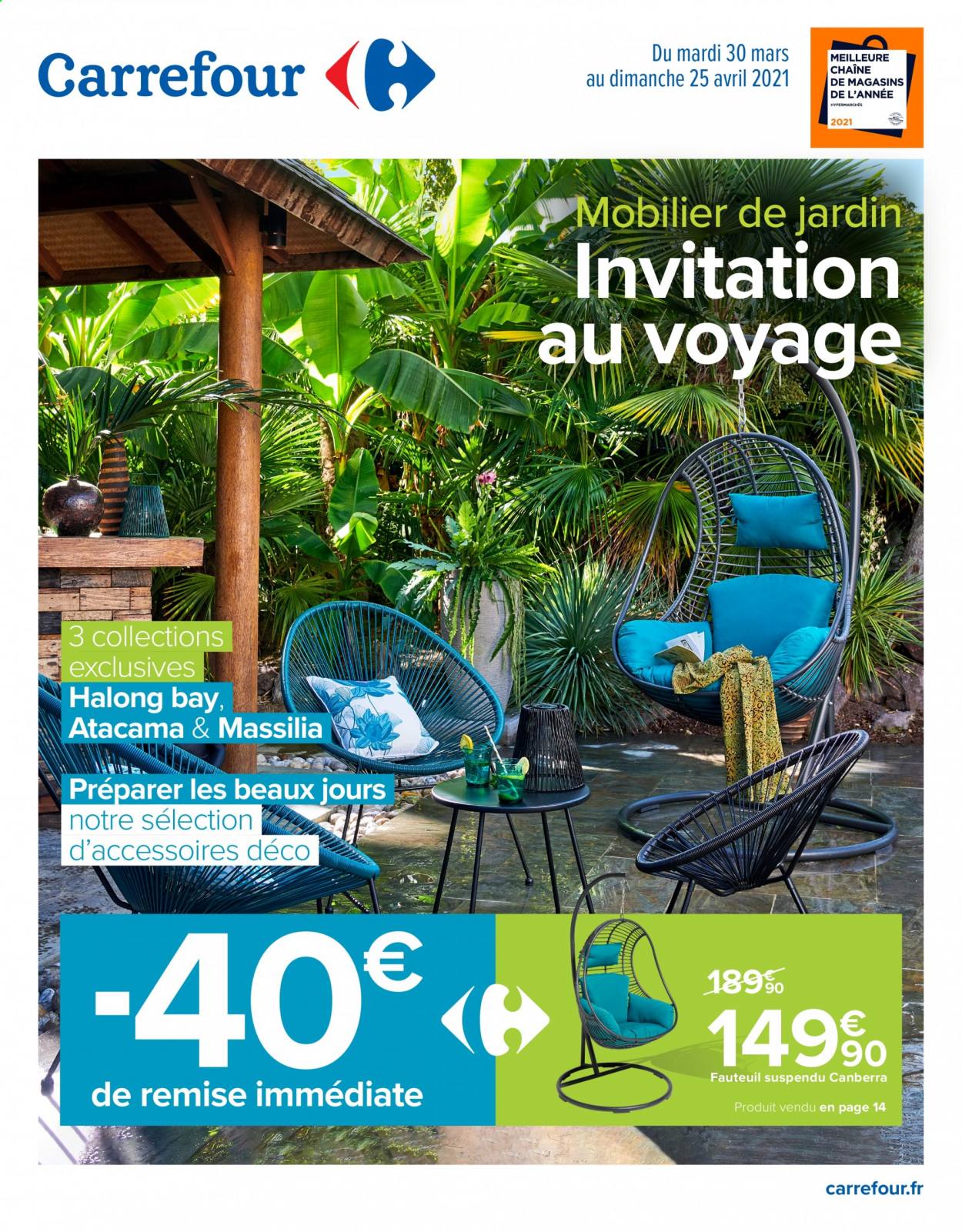 Catalogue Carrefour Hypermarchés - 30/03/2021 - 25/04/2021. Page 1