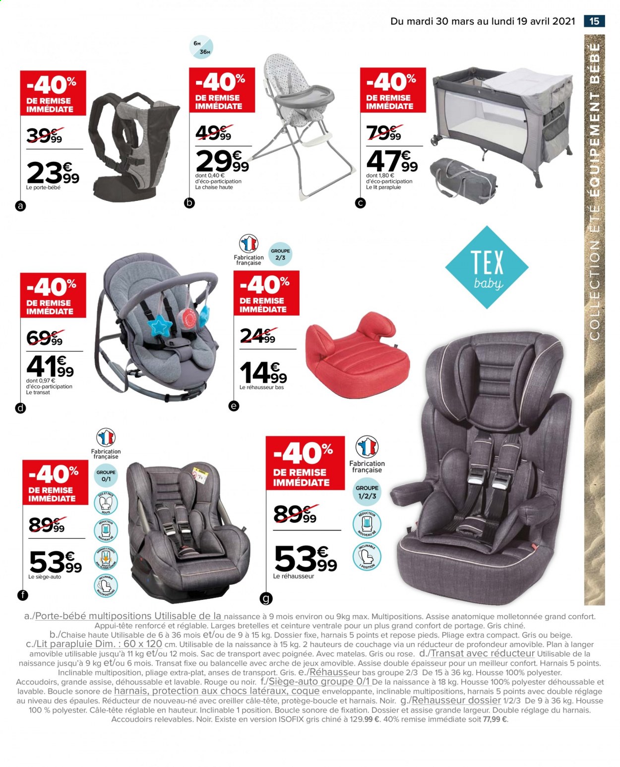 Catalogue Carrefour Hypermarchés - 30/03/2021 - 19/04/2021. Page 15