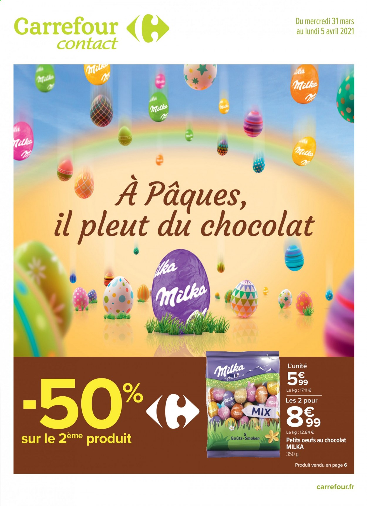 Catalogue Carrefour Contact - 31/03/2021 - 05/04/2021. Page 1