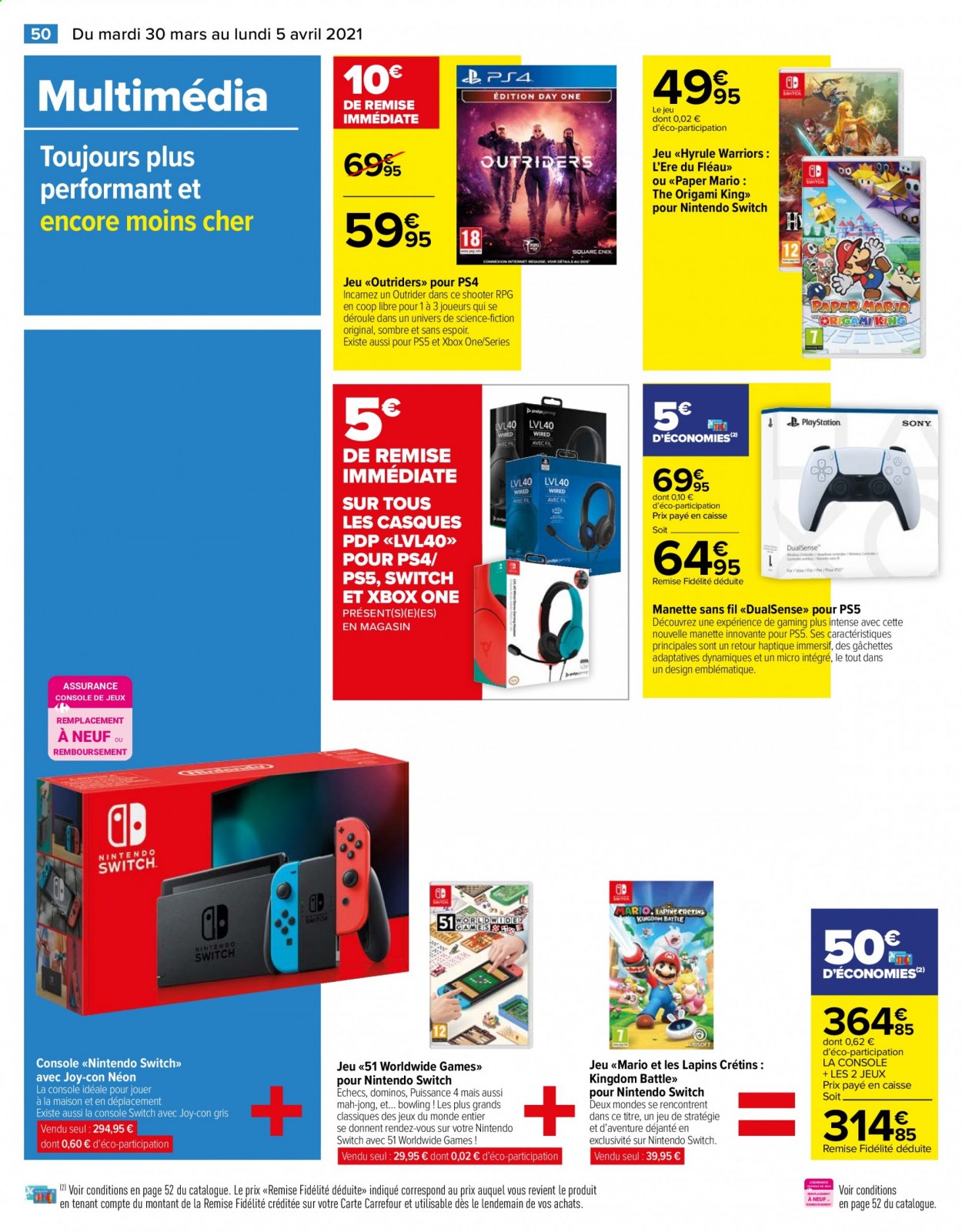 Catalogue Carrefour Hypermarchés - 30/03/2021 - 05/04/2021. Page 50
