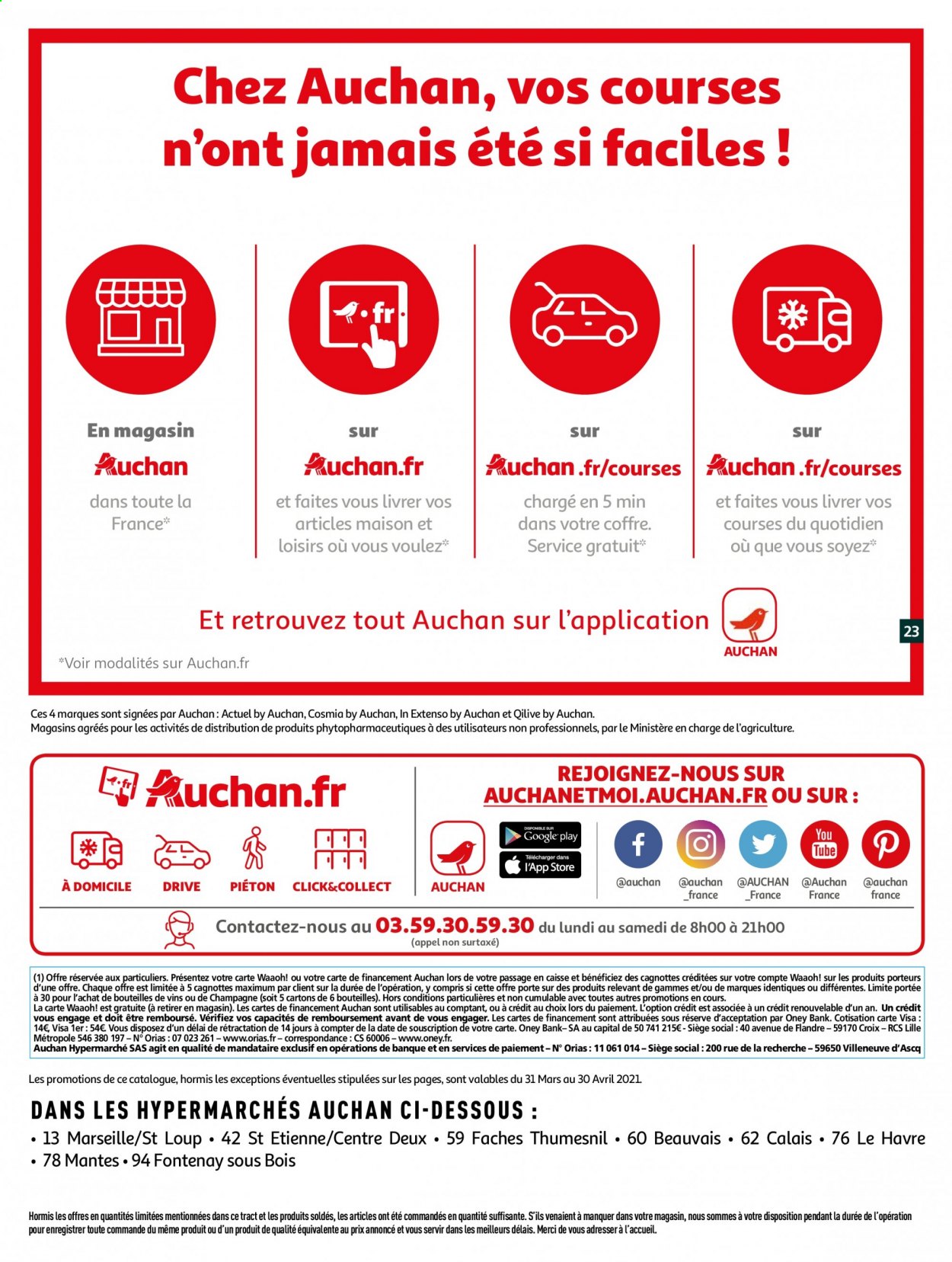 Catalogue Auchan - 31/03/2021 - 30/04/2021. Page 23
