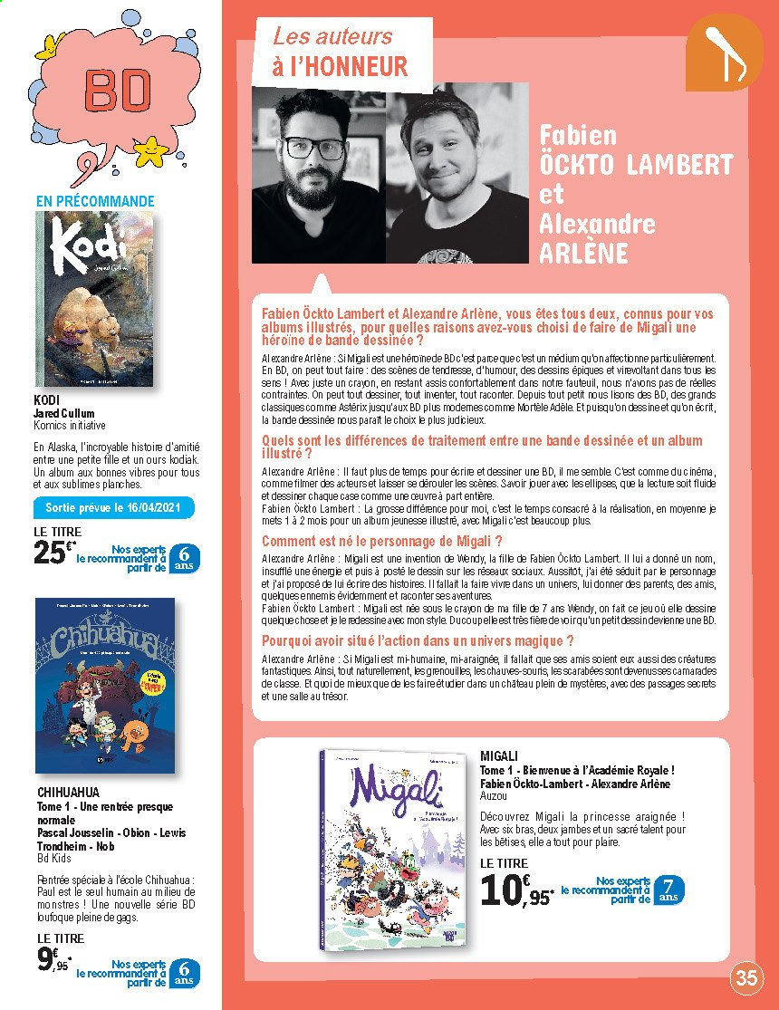thumbnail - Catalogue E.Leclerc - 30/03/2021 - 29/05/2021 - Produits soldés - jeu, ours, souris, fauteuil. Page 35.