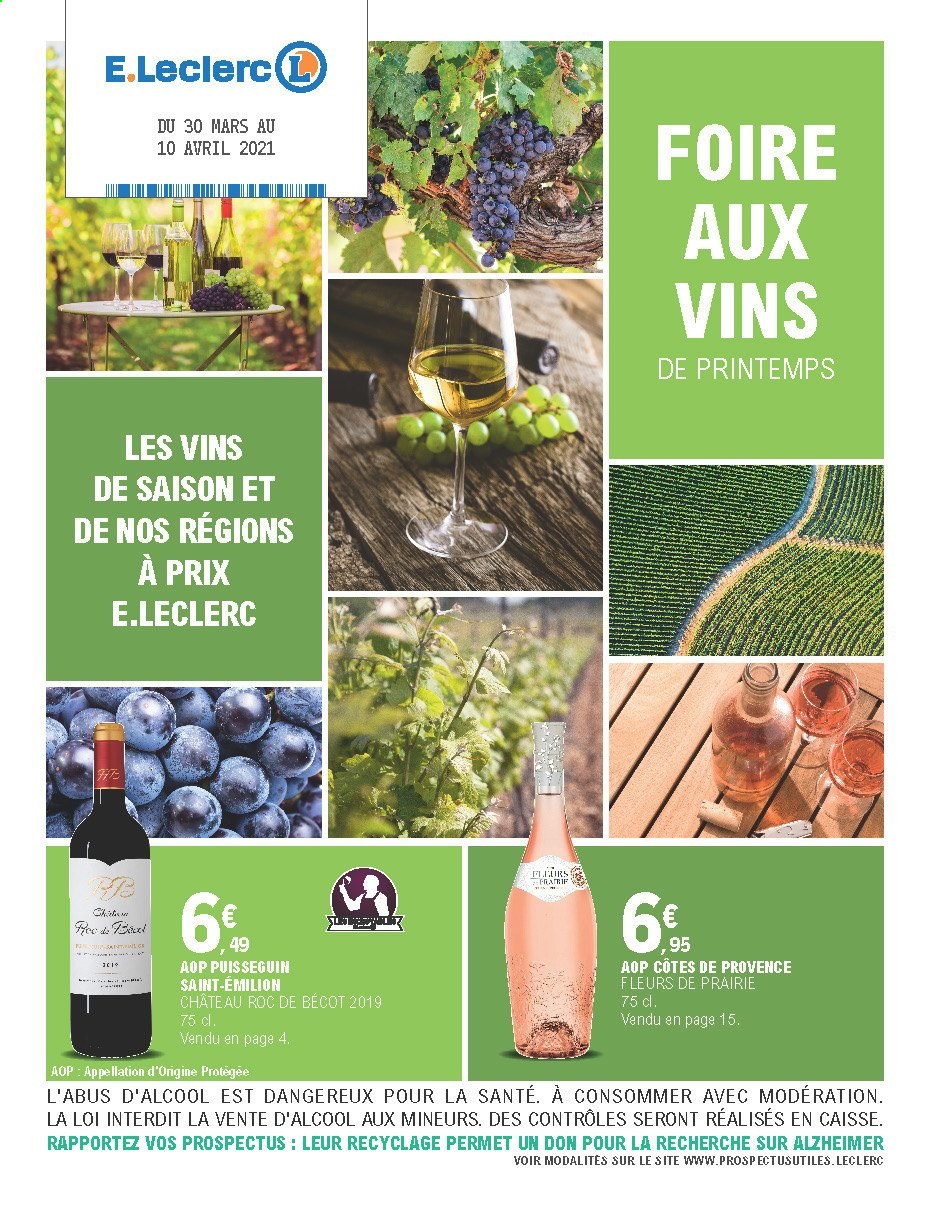 Catalogue E.Leclerc - 30/03/2021 - 10/04/2021. Page 1