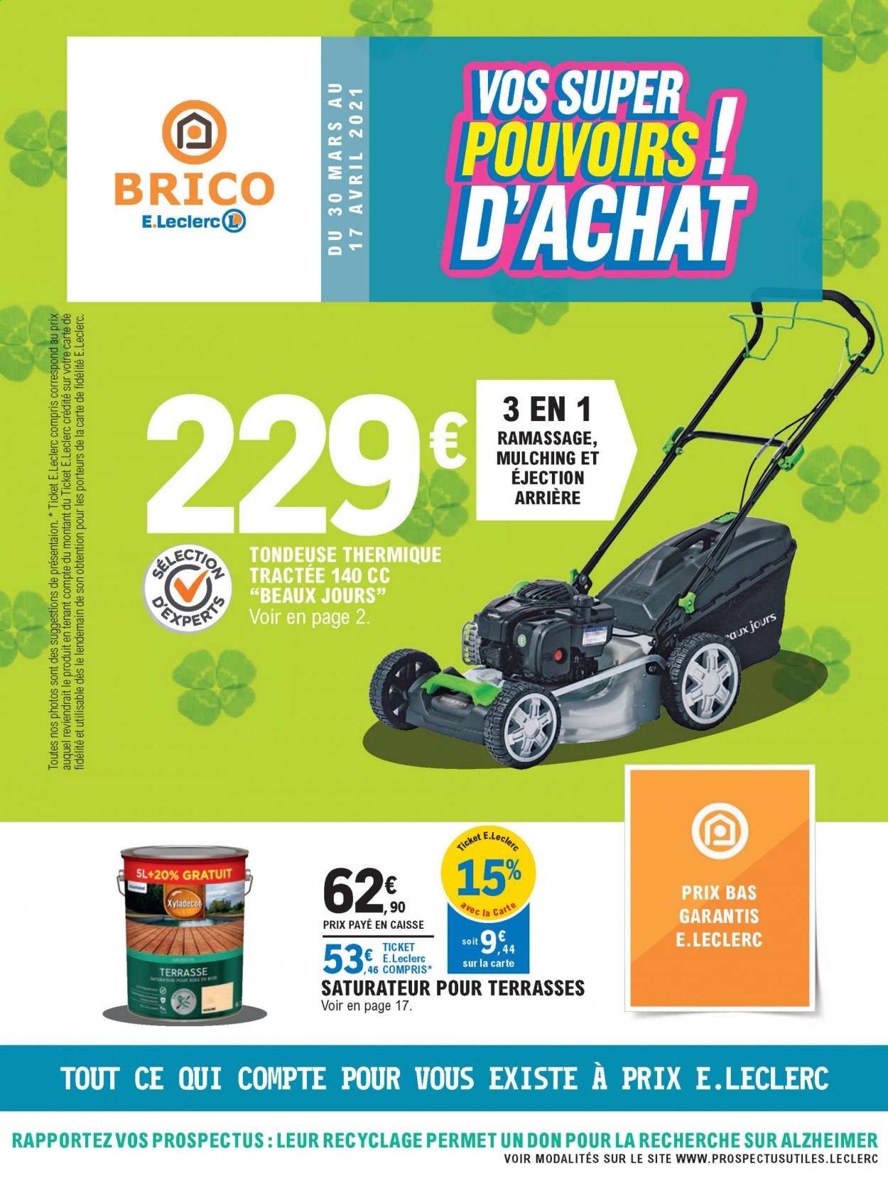 Catalogue E.Leclerc - 30/03/2021 - 17/04/2021. Page 1