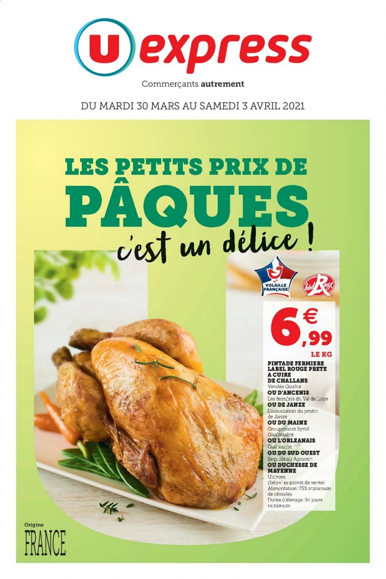 Catalogue U express - 30/03/2021 - 03/04/2021. Page 1