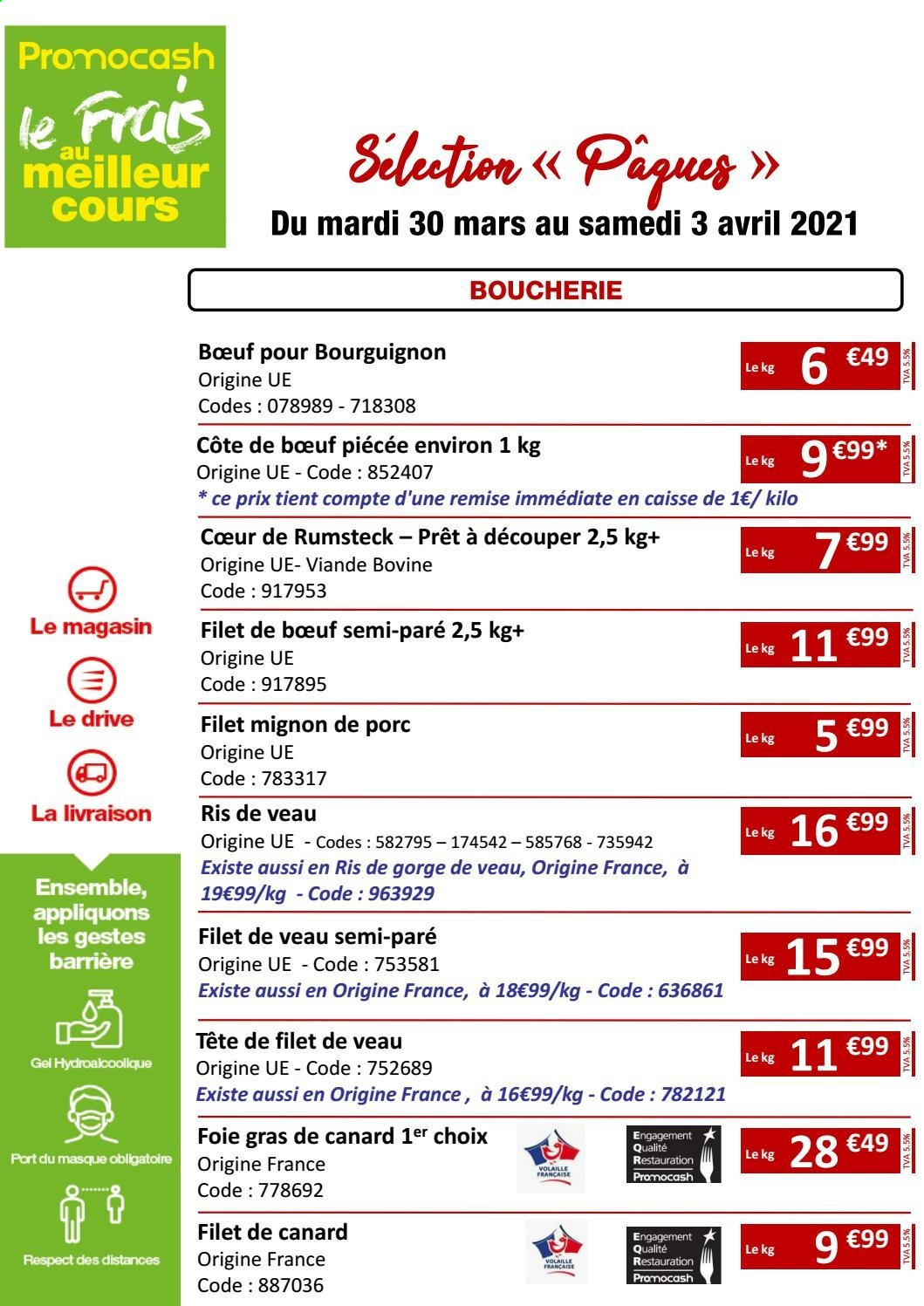 Catalogue Promocash - 30/03/2021 - 03/04/2021. Page 1