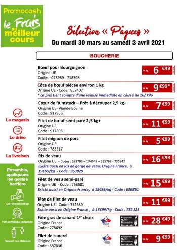 Catalogue Promocash - 30.03.2021 - 03.04.2021.