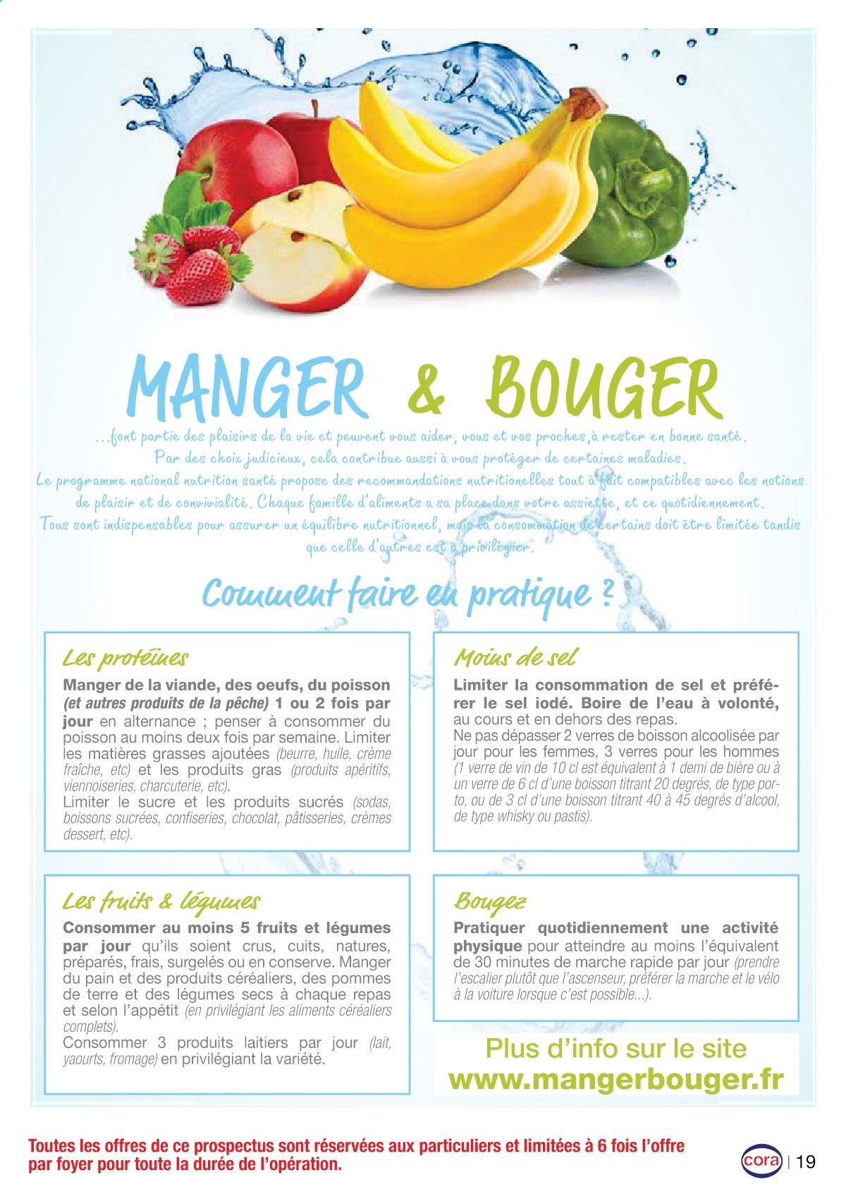 thumbnail - Catalogue Cora - 01/04/2021 - 30/04/2021 - Produits soldés - pommes de terre, yaourt, beurre, crème fraîche, verre. Page 19.