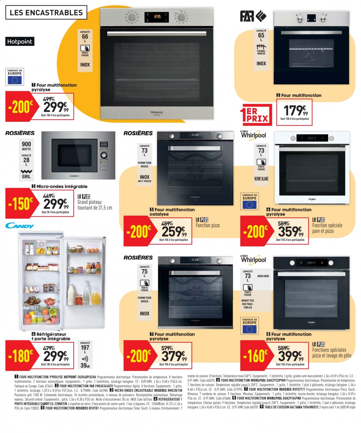 thumbnail - Catalogue Conforama - 30/03/2021 - 26/04/2021 - Produits soldés - Candy, Hotpoint, Whirlpool, verre. Page 24.