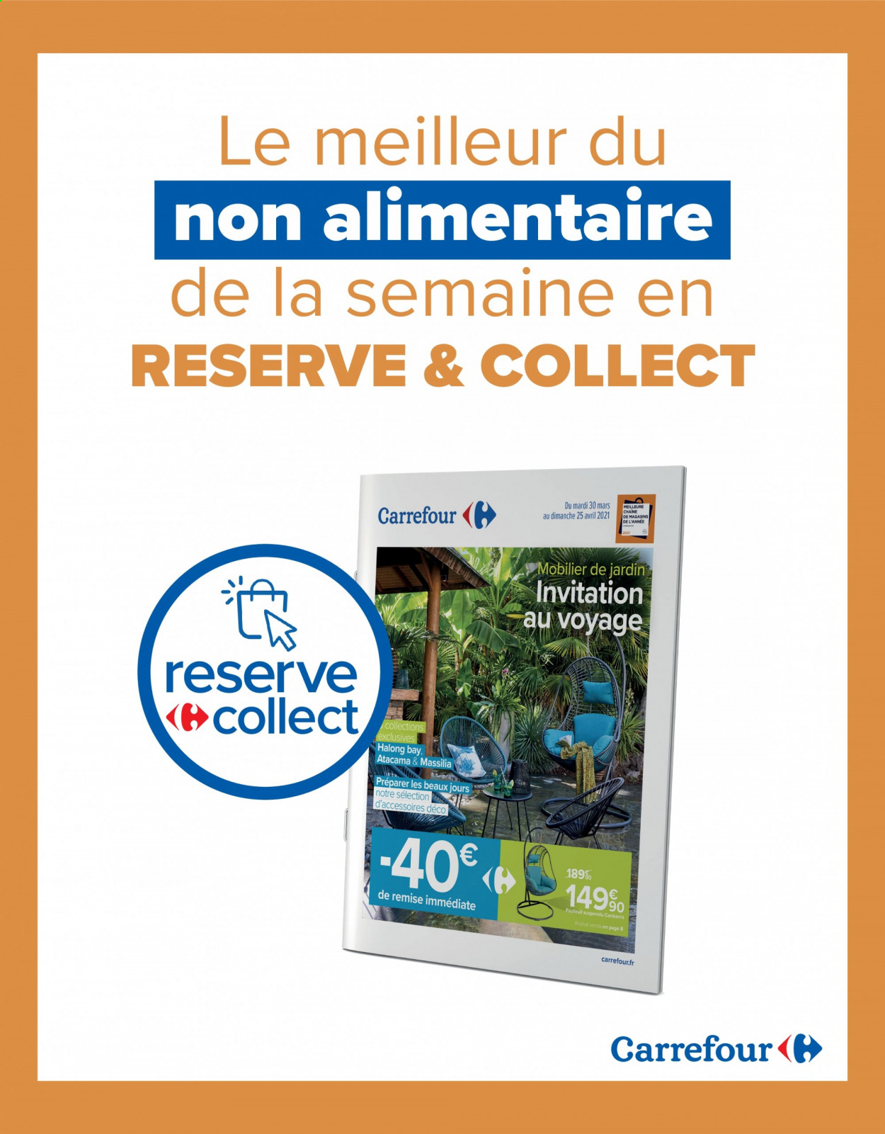 thumbnail - Catalogue Carrefour Hypermarchés - 30/03/2021 - 26/04/2021 - Produits soldés - Beaux Jours. Page 1.