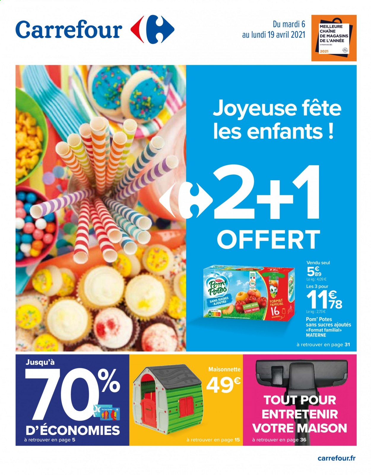 Catalogue Carrefour Hypermarchés - 06/04/2021 - 19/04/2021. Page 1