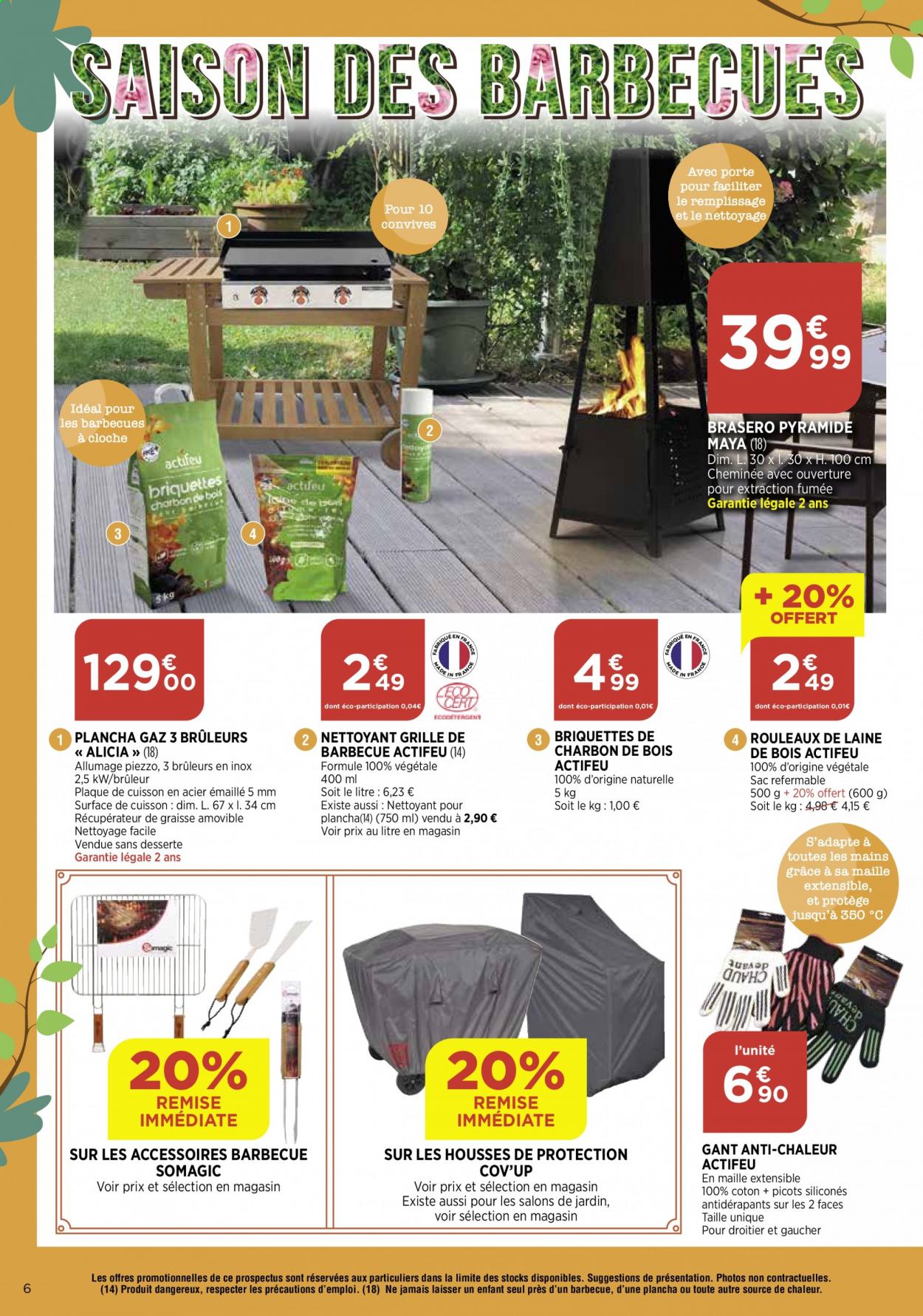 thumbnail - Catalogue Bi1 - 07/04/2021 - 18/04/2021 - Produits soldés - sac, barbecue, cheminée. Page 6.