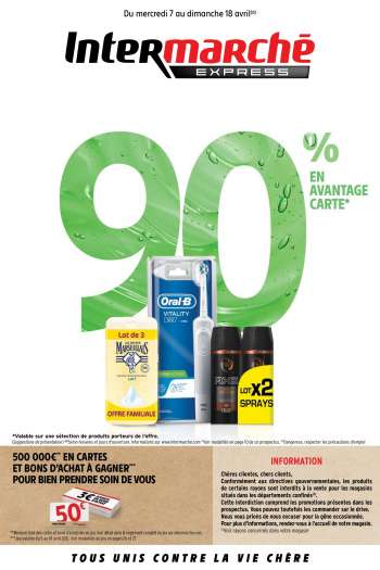 Catalogue Intermarché Express - 07.04.2021 - 18.04.2021.