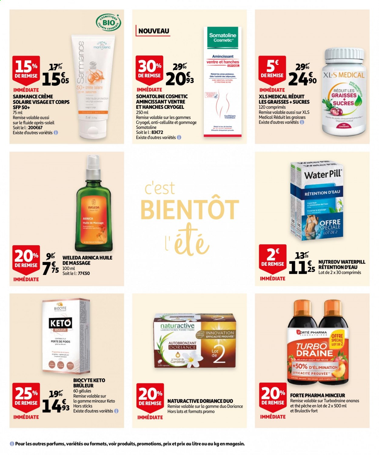 thumbnail - Catalogue Auchan - 07/04/2021 - 27/04/2021 - Produits soldés - ananas, huile, thé, Weleda, Biocyte, Forté Pharma. Page 4.