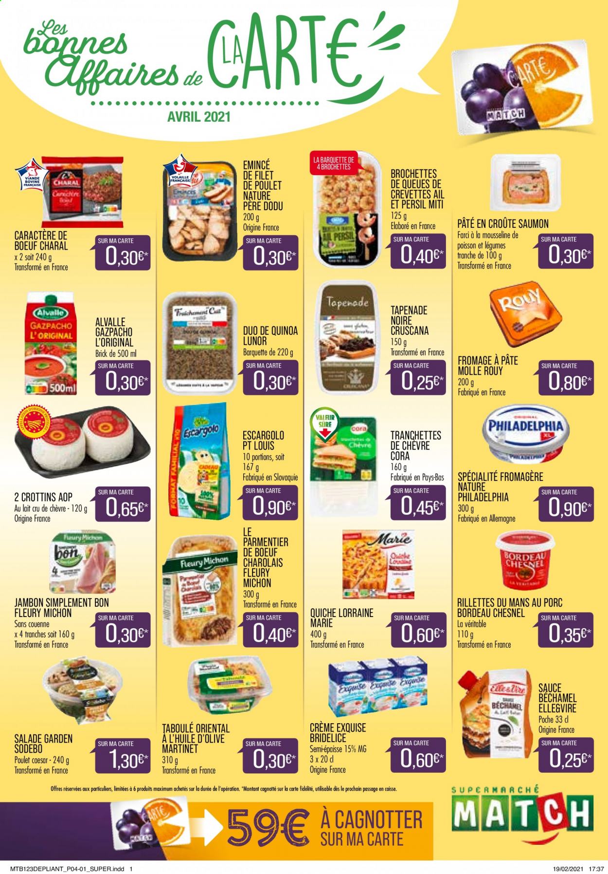 Catalogue Supermarché Match - 01/04/2021 - 30/04/2021. Page 1