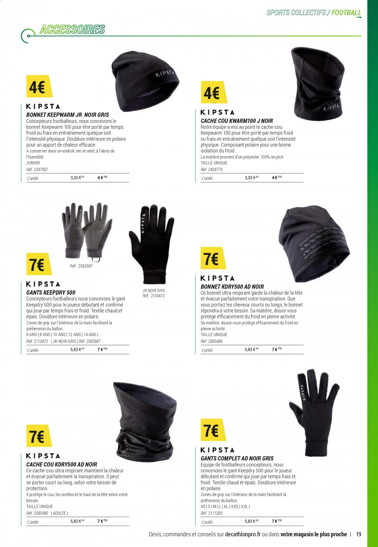 thumbnail - Catalogue Decathlon - Produits soldés - gants. Page 19.