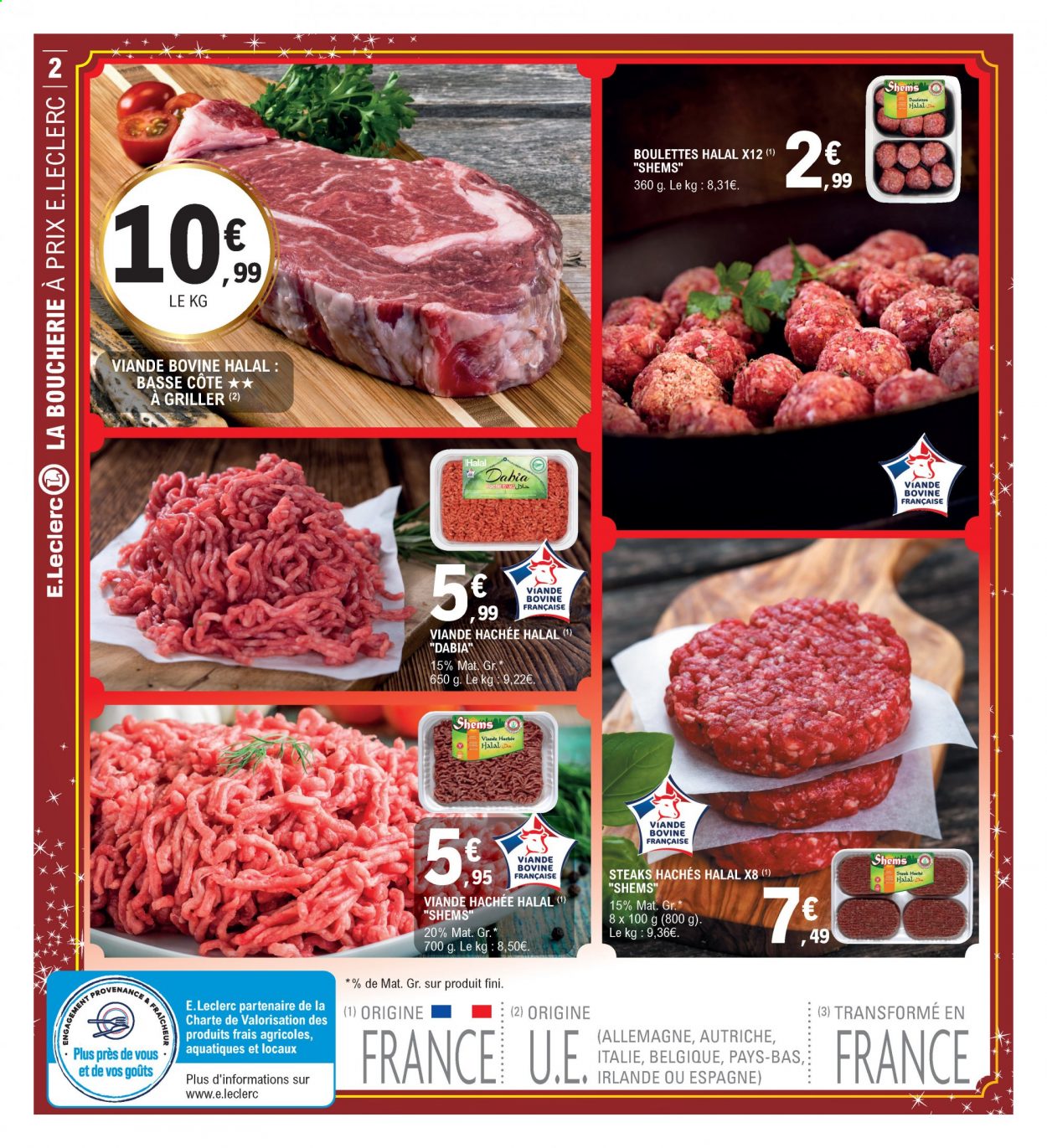 thumbnail - Catalogue E.Leclerc - 30/03/2021 - 11/04/2021 - Produits soldés - steak haché, viande hachée. Page 2.