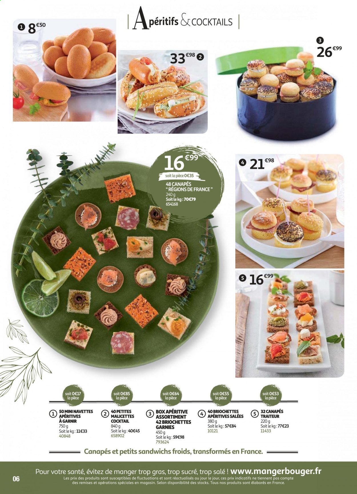 thumbnail - Catalogue Auchan - Produits soldés - brioche, canapé. Page 6.
