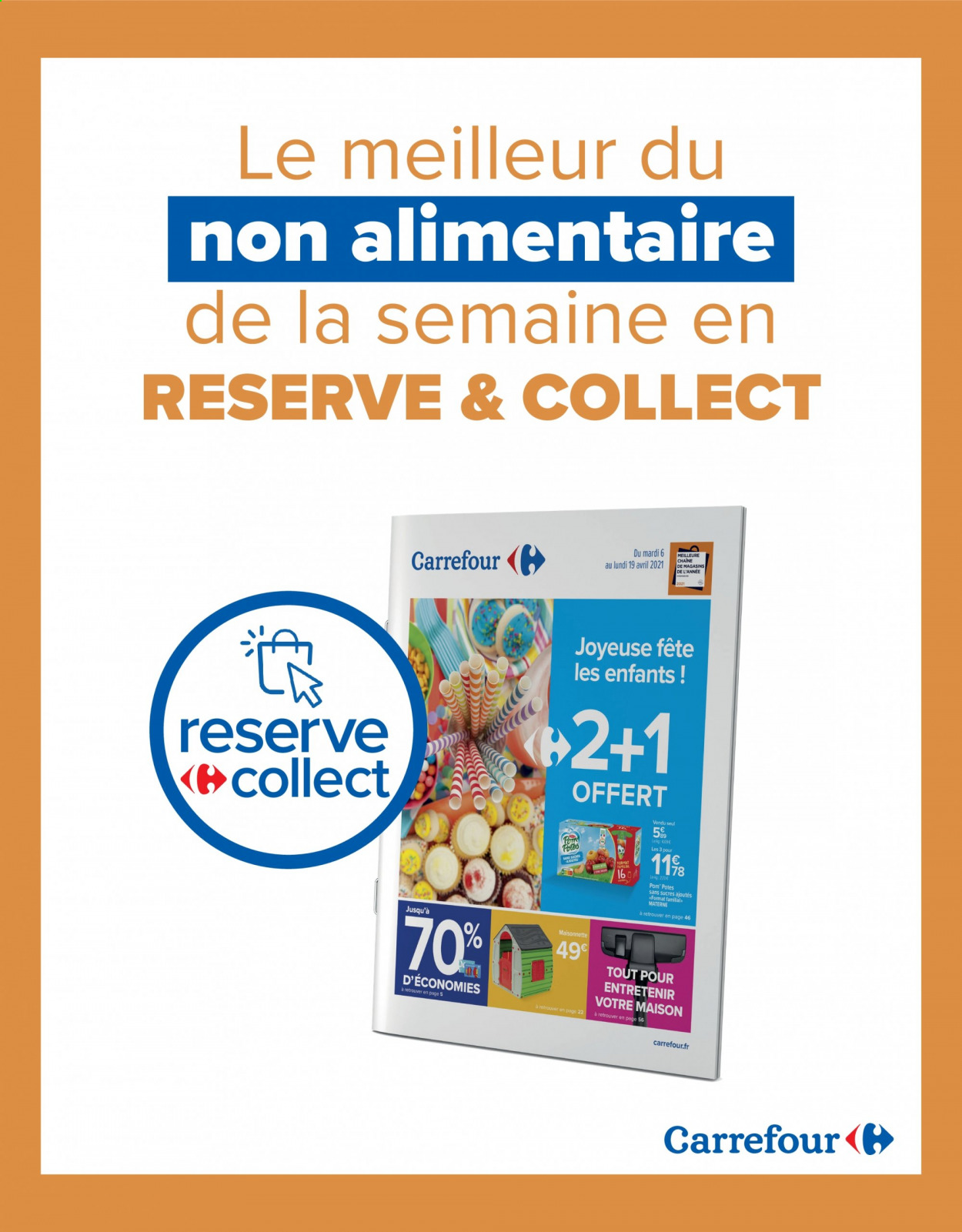 thumbnail - Catalogue Carrefour Hypermarchés - 06/04/2021 - 19/04/2021 - Produits soldés - maison. Page 1.