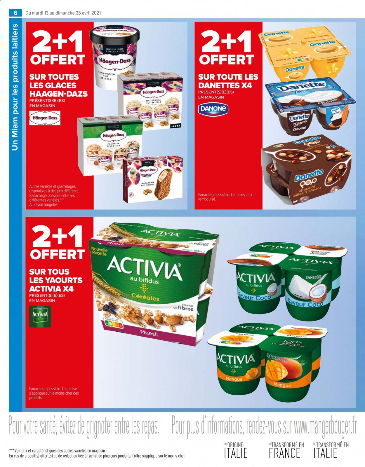 thumbnail - Catalogue Carrefour Market - 13/04/2021 - 25/04/2021 - Produits soldés - Activia, yaourt. Page 6.
