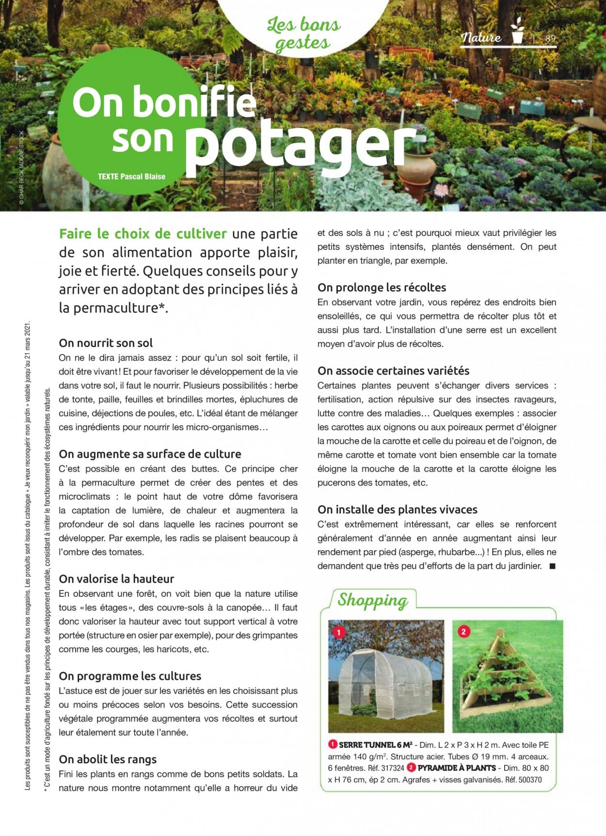 thumbnail - Catalogue Mr. Bricolage - Produits soldés - serre tunnel, rhubarbe, plantes vivaces. Page 89.