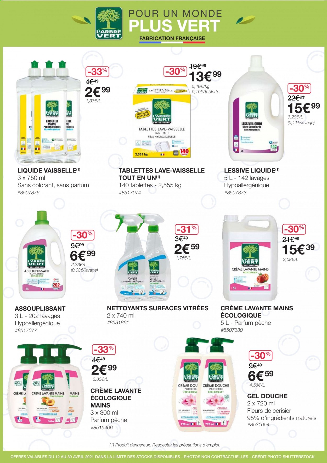 thumbnail - Catalogue Costco - 12/04/2021 - 30/04/2021 - Produits soldés - assouplissant, lessive, liquide vaisselle, tablettes lave-vaisselle, crème lavante, gel douche. Page 6.