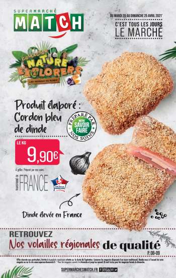 Catalogue Supermarché Match - 20.04.2021 - 25.04.2021.