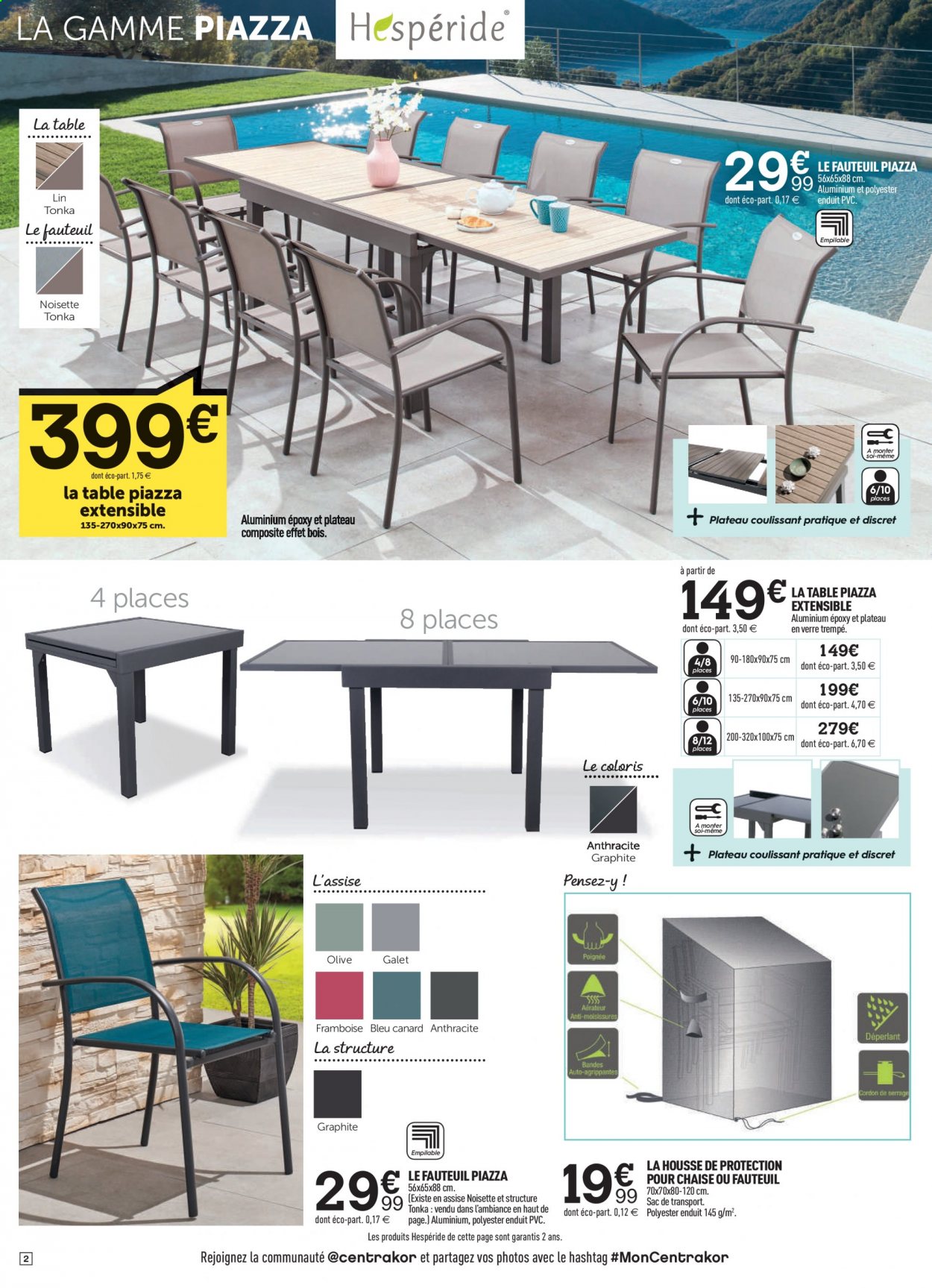 thumbnail - Catalogue Centrakor - 03/05/2021 - 12/06/2021 - Produits soldés - housse de protection, table, fauteuil. Page 2.