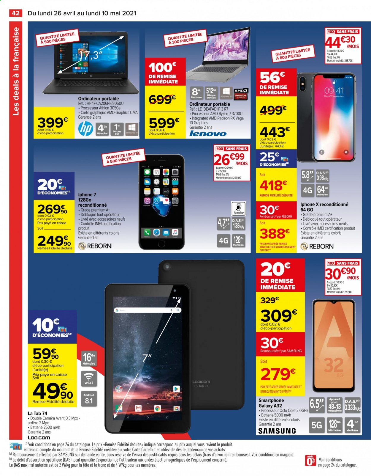 Catalogue Carrefour Hypermarchés - 26/04/2021 - 10/05/2021. Page 44