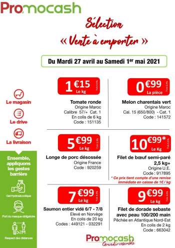 Catalogue Promocash - 27.04.2021 - 01.05.2021.