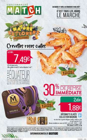 Catalogue Supermarché Match - 27.04.2021 - 09.05.2021.
