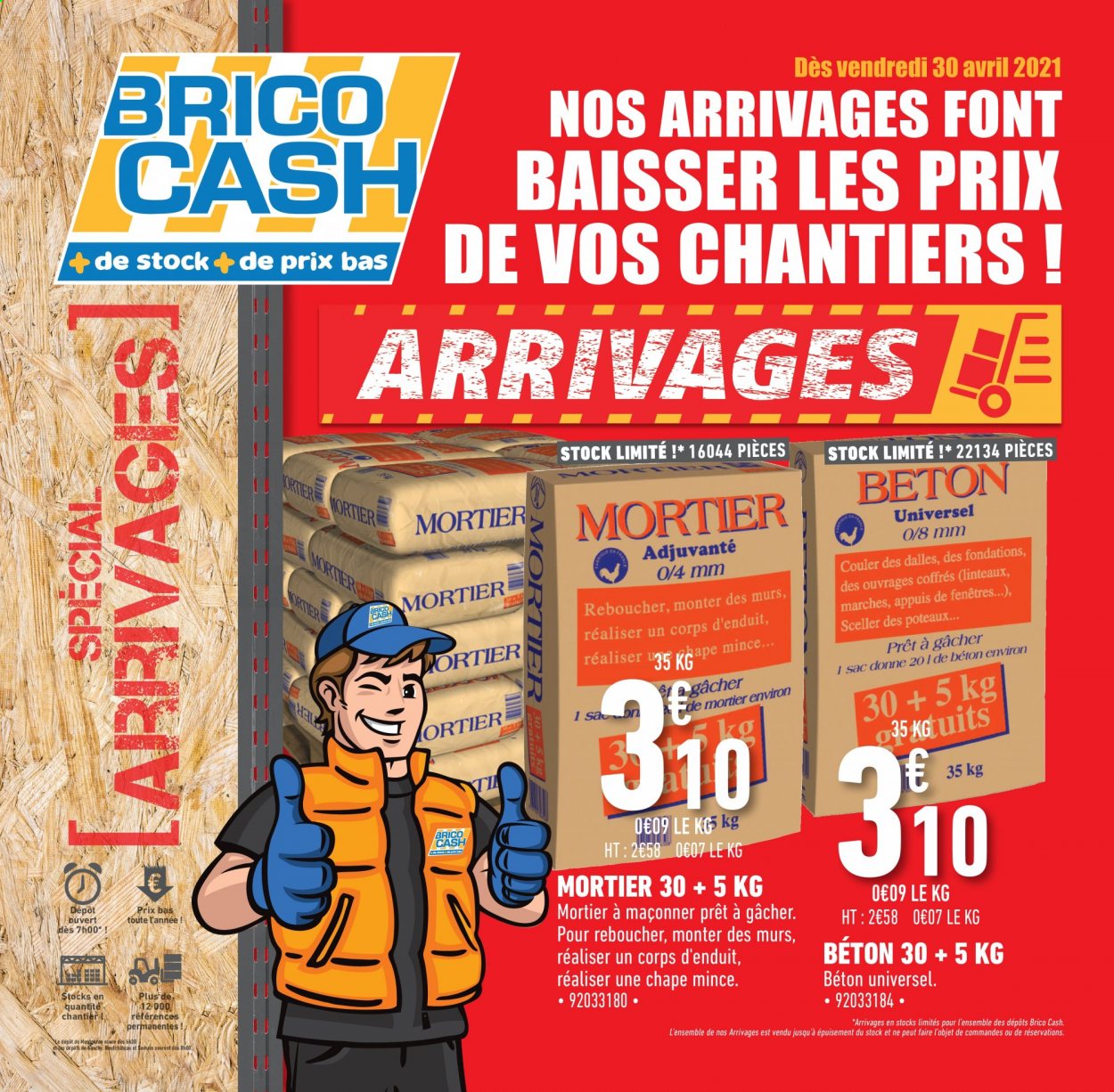 thumbnail - Catalogue Brico Cash - 30/04/2021 - 12/05/2021 - Produits soldés - béton. Page 1.