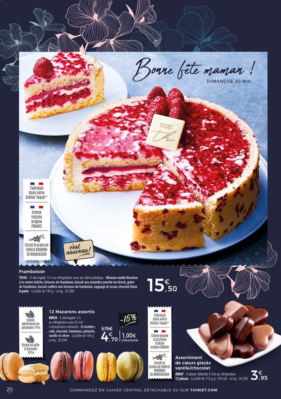 thumbnail - Catalogue Thiriet - 28/04/2021 - 26/05/2021 - Produits soldés - macarons, glace, biscuits, chocolat blanc. Page 20.