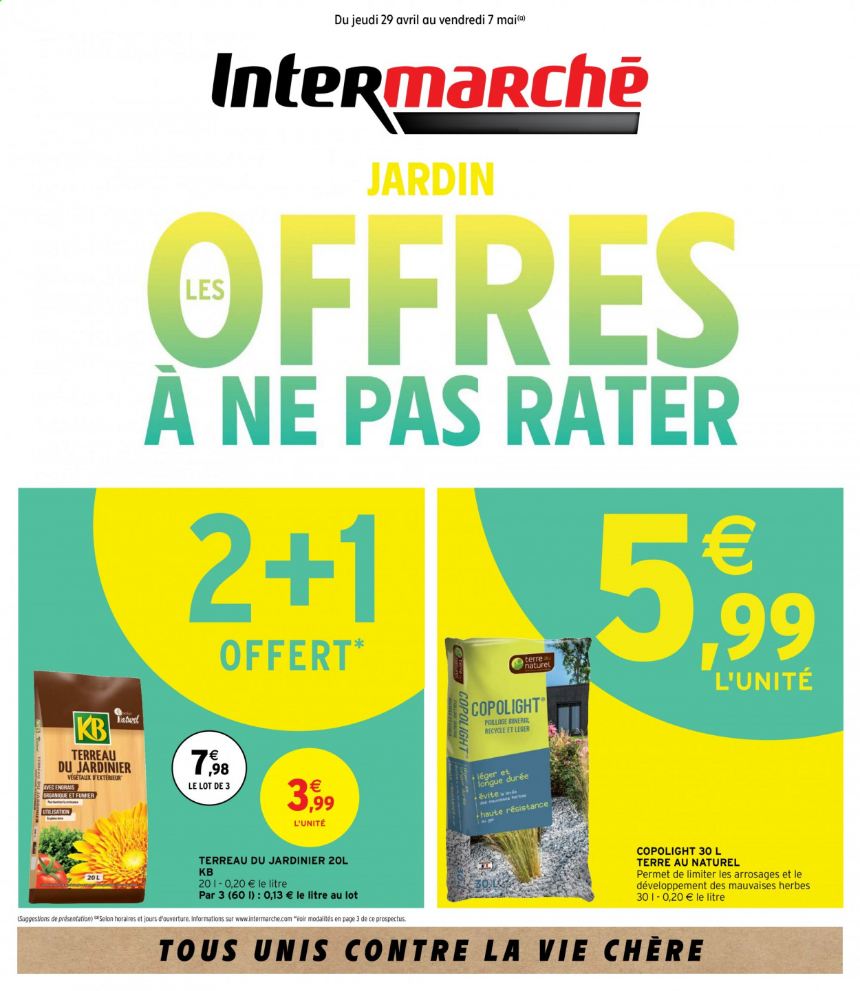 thumbnail - Catalogue Intermarché - 29/04/2021 - 07/05/2021 - Produits soldés - terreau. Page 1.