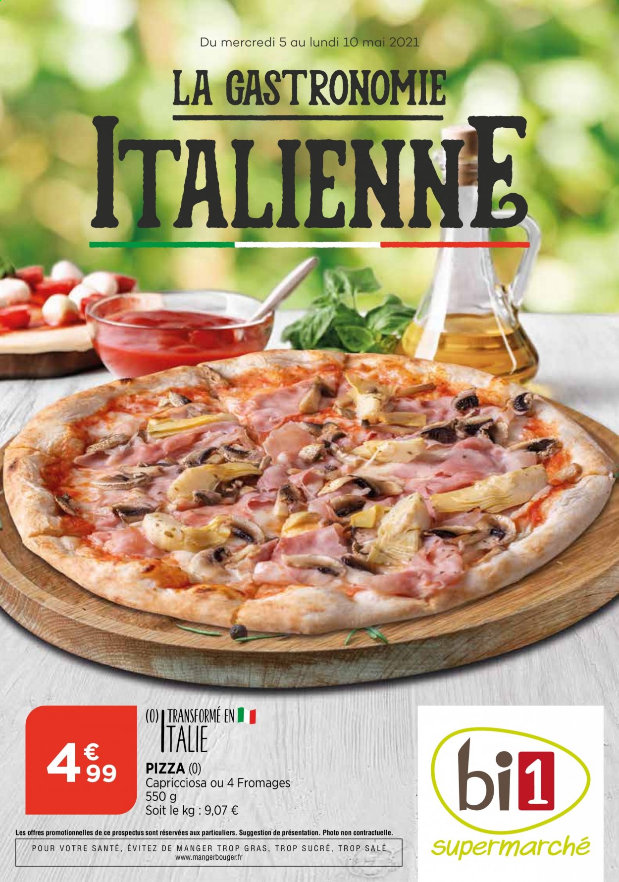 thumbnail - Catalogue Bi1 - 05/05/2021 - 10/05/2021 - Produits soldés - pizza. Page 1.