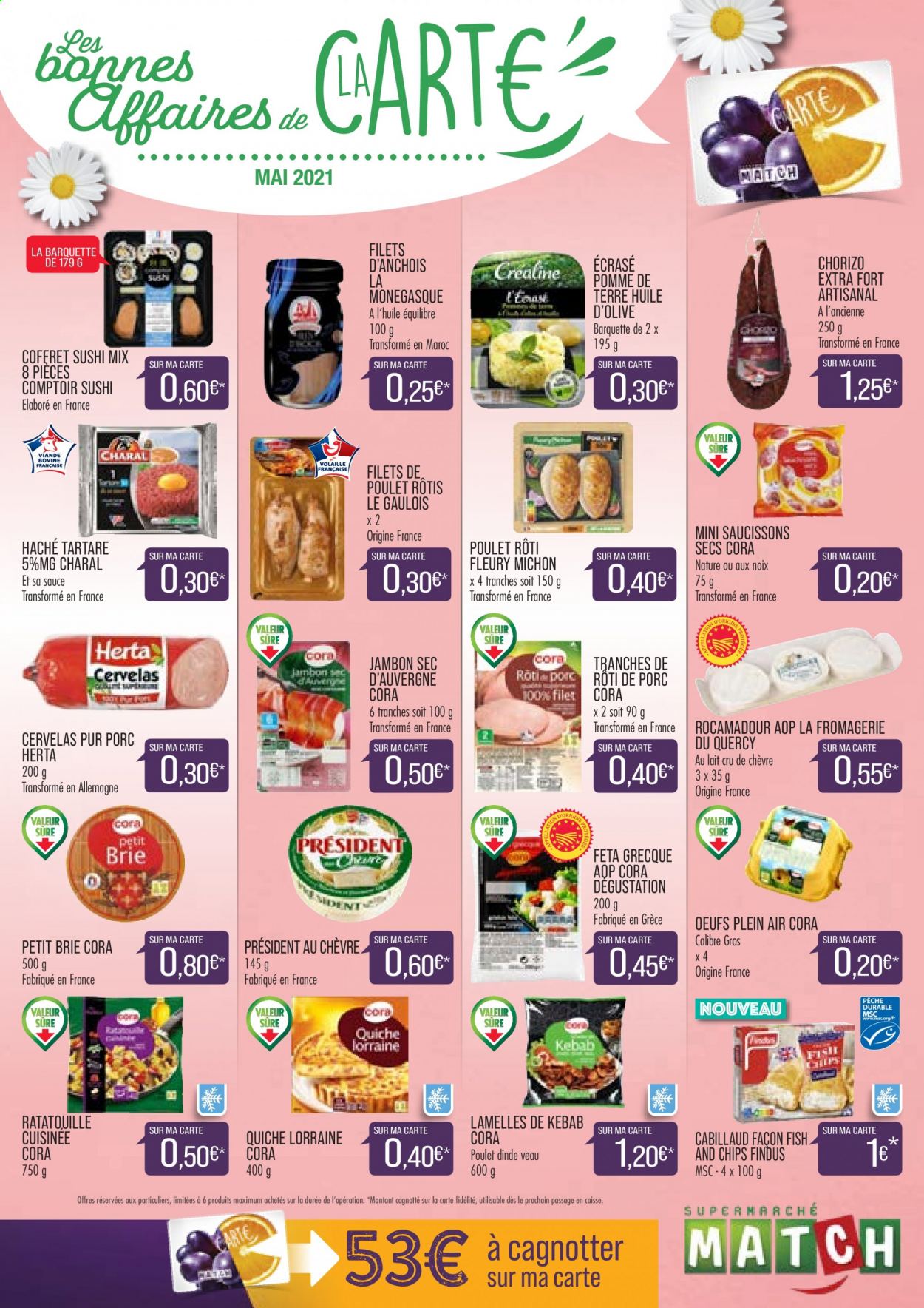 Catalogue Supermarché Match - 01/05/2021 - 31/05/2021. Page 1