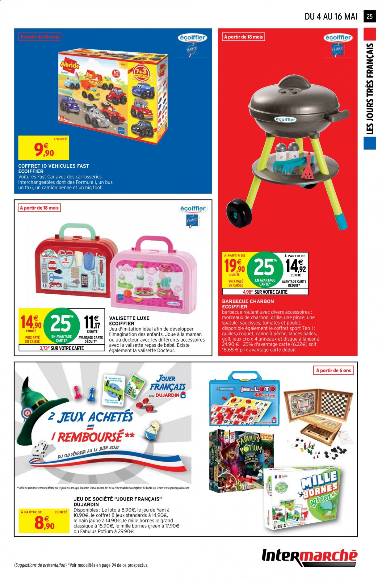 thumbnail - Catalogue Intermarché Hyper - 04/05/2021 - 16/05/2021 - Produits soldés - saucisse, ballon, canne à pêche, camion, barbecue. Page 25.