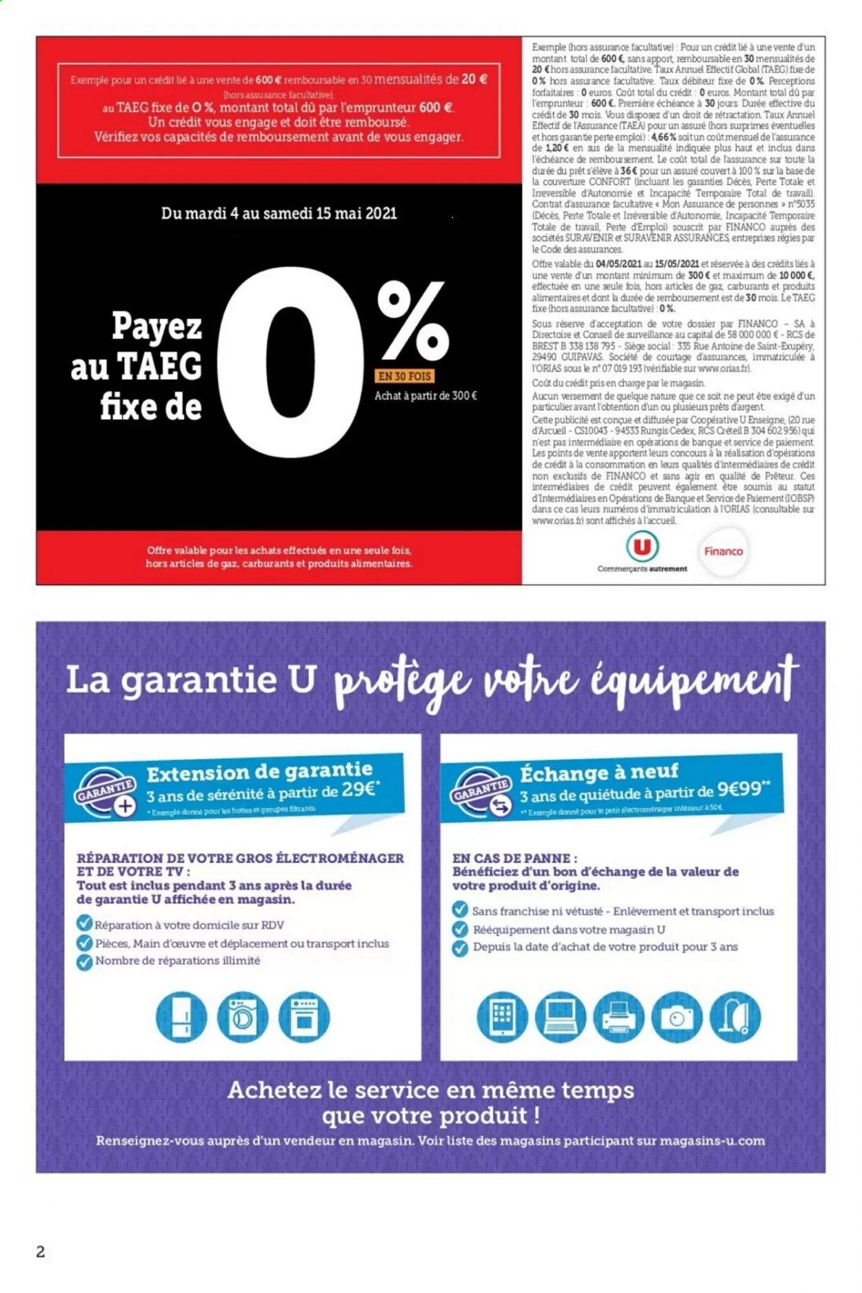 Catalogue SUPER U - 04/05/2021 - 15/05/2021. Page 2