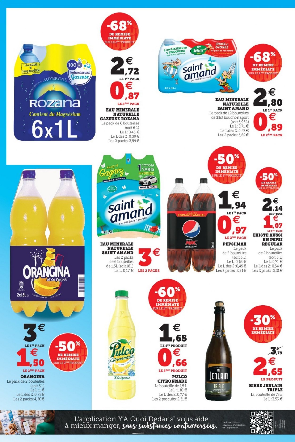 thumbnail - Catalogue SUPER U - 04/05/2021 - 15/05/2021 - Produits soldés - bière, alcool, Pepsi, Orangina, Pulco, eau minérale, eau minérale naturelle, citronnade, Magne B6. Page 22.